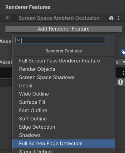 Edge detection rendere feature.