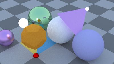 Naive path tracing.